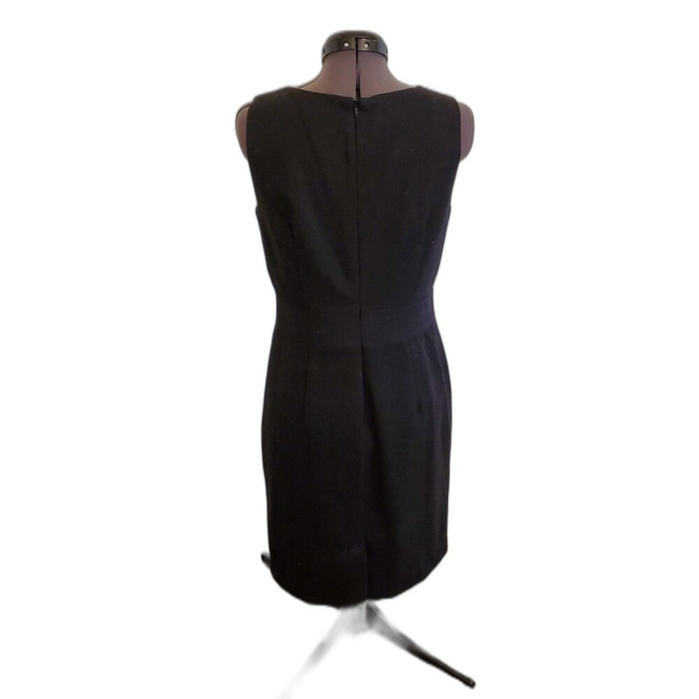 Banana Republic Women's Dress Size 6 Black Jewel Bodice Short Sleeve Wool Blend - Picture 5 of 6